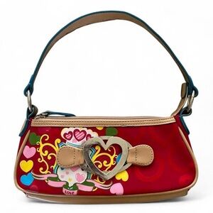 American Vintage Y2K multicolor heart mini Shoulder Bag